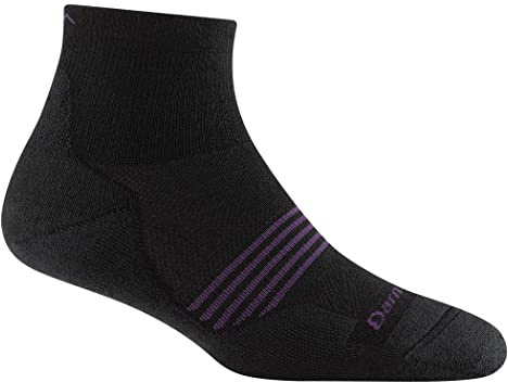 Darn Tough Vermont Women's Element 1/4 Lightweight with Cushion Sock (Style 1113) - Black, Medium
