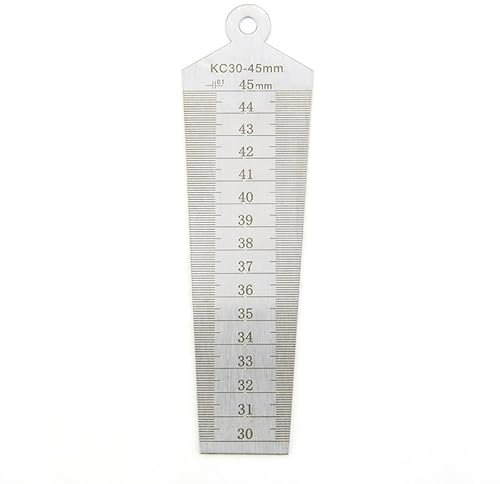 Spessimetro a Cuneo in Acciaio Inossidabile a Doppia Faccia Metric inch Gap Righello Apertura Righello Valvola Gap Strumenti di misurazione del Diametro Interno (Color : 30-45mm)
