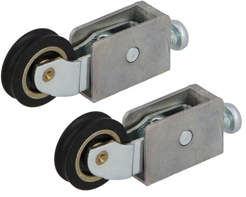 Amig - Galet pour fenêtre coulissante - Lot de 2 unités - Dimensions 55 x 20 mm - Boîtier métallique réglable - Roulement à billes - Conçu pour fenêtres coulissantes - Zamak zingué - Mod. COR24