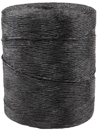 Rope & Cord Polypropylene Twine – Multi-Purpose Twine – 5,500 Feet (Black)
