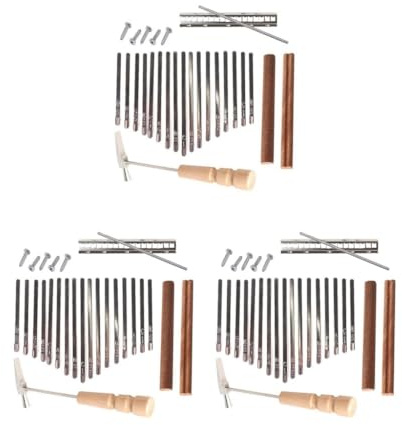 Kalimba Set mit 3 17 Tasten für DIY-Tasten, Steg und Stimmhammer, Daumenklavier-Zubehör