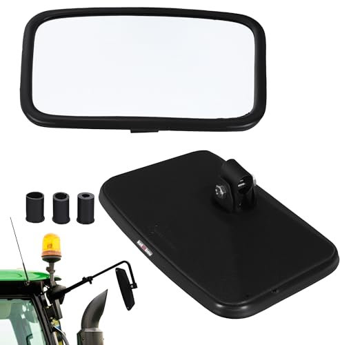 KOTARBAU traktor spiegel universal 25 x 16,5 cm PVC 1 stück rückspiegel traktor lkw spiegel rückspiegel mit halterung landwirtschaft