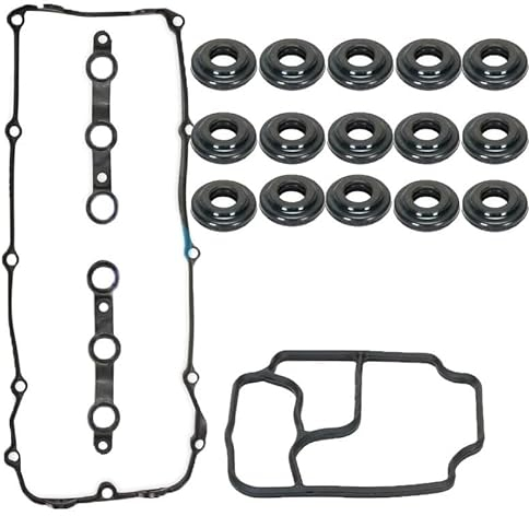 11129070990,11121437395,11421719855 Ventildeckeldichtung Zylinderkopfdichtung Ölfilterdichtung für BMW E36 E46 E39 E38 E36