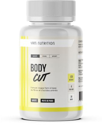 Body Cut - Coupe Faim multi actions - Perte de poids efficace - Enrichi en caféine et acides aminés - YAM Nutrition