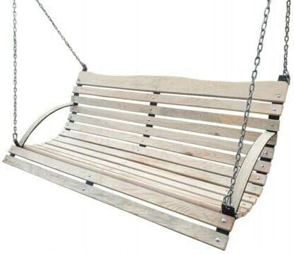 NEU Holz Hollywoodschaukel Bank Sitz ZUR SCHAUKEL 180 150 120 cm + Kette + KARABINER XXL (150)