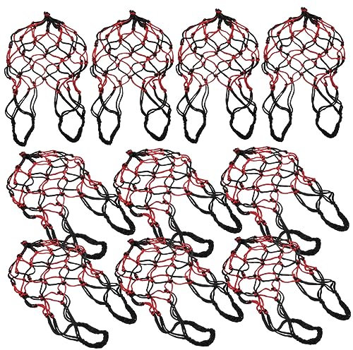 COLLBATH 10pièces Filet Suspendu Pour Fruits Panier Macramé Pour Melons Et Légumes Rangement Pratique Pour Cuisine Et Jardin Couleur Noire