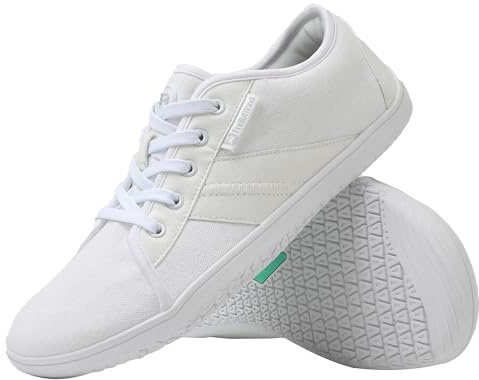 Freiluftkind® Baker (Größe 40 Weiß) – gesunde Barfußschuhe Sneaker – Sneaker Barfußschuh für den Alltag – Entlasten Füße, Gelenke & Körper – Barfußschuhe für Damen und Herren