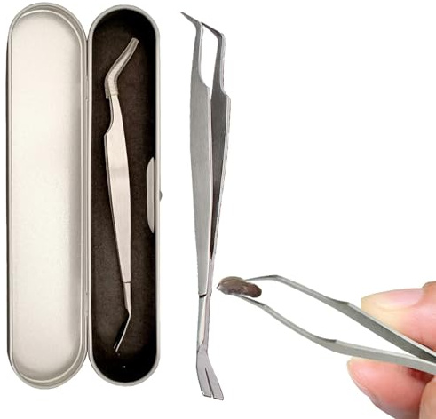 Strumento per rimuovere le zecche 2 in 1: leva per zecche come collaudato dispositivo per rimuovere le zecche per pinzette per zecche | Pinzette per zecche in acciaio inossidabile, rimozione pulci e z