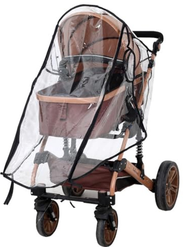 SIRLOMU Protection Pluie Universel Buggy Reise Pare-vent Imperméable Protection UV Anti-poussière Anti-neige