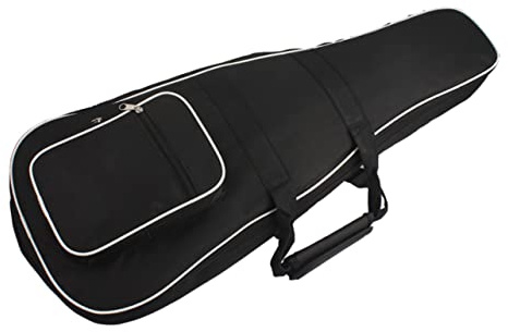 Schwarze Mandolinentasche aus Oxfordstoff, Gepolstert | Tragetasche für Mandoline, Stoßfest und Dickwandig, als Rucksack oder Handtasche Nutzbar