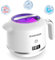 SEANCHEER Nettoyeur Ultrasons 48000Hz Bac Ultrason | 24W | 180ML | Mini Ultrasonic Cleaner Portable avec Lampe UV pour | Retainer | Prothèses Dentaires | Gouttière Dentaire | Bijoux | (Blanc)
