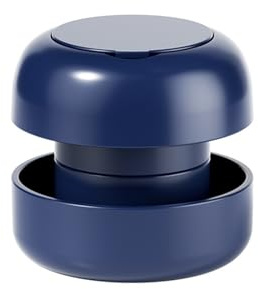 KANLVU Mini Triturador De Pastillas Con Acero Inoxidable Afilado Oculto Pastillero Viaje Partidor De Pastillas Para Medicamentos Corta Pastillas(Azul)