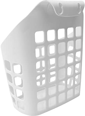HOLIDYOYO Rabbit Feeder Hay Rack Bunny Hanging Feeding Rack Plastic Hanging Manger for Rabbits Guinea Pigs and Chinchillas Deep Cage Hay Holder with Flat Bottom Hollow Design 1 pack