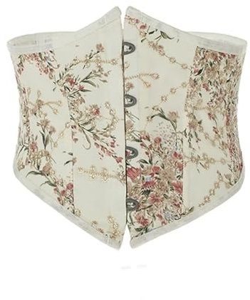 XPJYUA Kummerbund Elastisches Unterbrustkorsett mit Stickereimuster for Damen, gebogener Taillenformer, Modellierung, schlanker Taillengürtel for Mädchen(L)