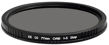 ICE CO MC CVND CPL/Vari ND Combo Filter ND 1-5 Stop 16 Layer Nano Multi-Coated Optical Glass (77mm)