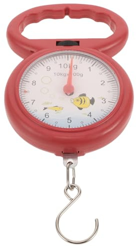 KHBUAB Balance Suspendue Mécanique Portable à Poignée Plastique et Métal Couleur Aléatoire | Mesure Précise et Légère, Usage Maison ou Pêche, Format Compact pour Poisson et Bagages Couleur Aléatoire