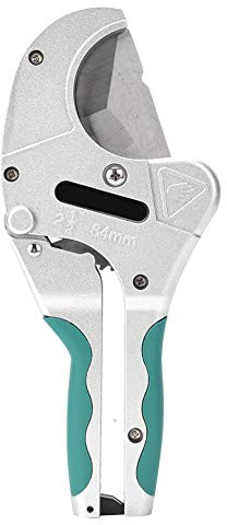 64mm Pipe Cutter Heavy Duty PP PU PE PVC Pipe Cutting Tool Ratchet Type Tubing Cutter Shears Cuts