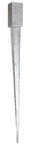 Gartenwelt Riegelsberger Premium staketkolonn 30 x 50 mm C-profil för staketbrädor höjd 80 cm för fastsättning