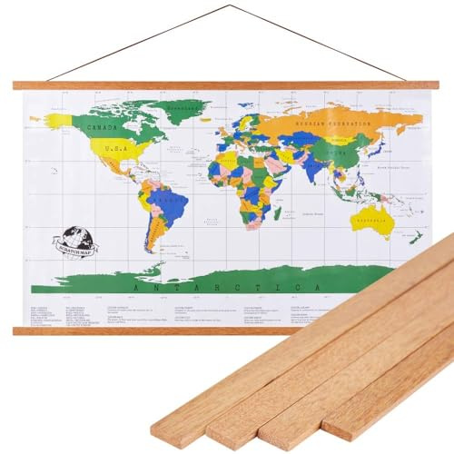 Benjia Cornice magnetica per poster, 120 x 80 cm, 120 x 90 cm, in legno chiaro, kit per appendere poster su tela, opere d'arte (120 cm, colore teak)