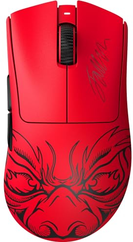 Razer DeathAdder V3 Pro - Lightweight Wireless Ergonomic Esports Mouse (63g Lightweight Design, Focus Pro 30K Optical Sensor, Mouse Switches Gen-3, HyperSpeed Wireless) Faker Edition