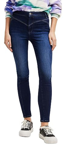 Desigual Estraburgo Push Up Shaping Skinny Jeans 23WWDD44 Blue