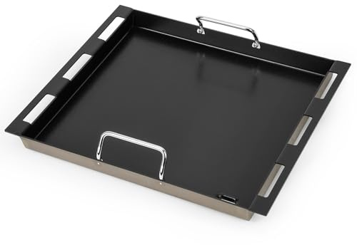 onlyfire 48 x 40,8 cm BBQ Plancha Grillplatte für Weber Genesis 2022 E/S 325, E/S/EPX 335, E/S/SPX-435, Genesis 300&400 Gasgrill Serie (Erforderlich Weber Crafted Grate)