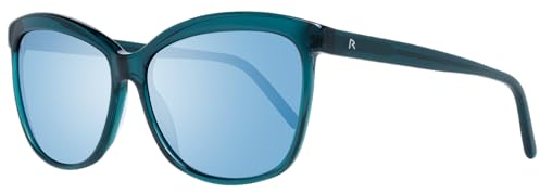 Rodenstock Damen Katzenaugen Sonnenbrille R3271 D 59 Grün 100% UVA & UVB Protection Vollrand Klassisch