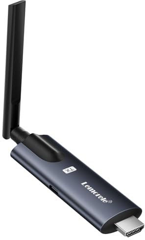 Trasmettitore HDMI Wireless (TX) per Streaming da Laptop/Fotocamera a Tablet/Telefono via App TuTuPlay, Live, Sicurezza, Registrazione, 1 TX a 4 RX (Solo TX)