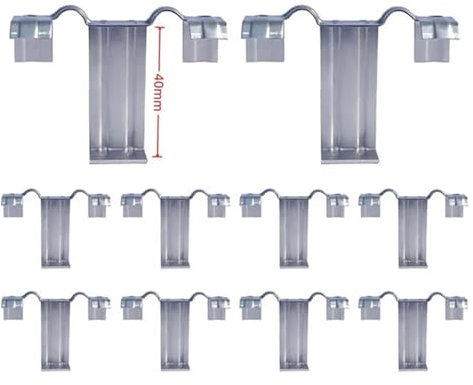 tianwandong 10pc 30/35/40mm Pannello Solare di Drenaggio dell'Acqua Pinze Pannello Fotovoltaico Acqua Drenata Clip di Alimentazione Solare in Acciaio Inox Forniture(40mm)