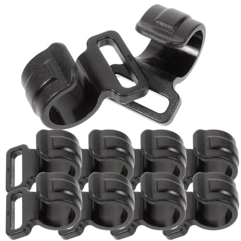 HEMOTON Lot de 10 Crochets De Tente De Camping Robustes en Plastique pour Suspension De Poteaux Et Auvents Accessoires Pratiques pour Randonnée Pique- Et Activités De Plein Air