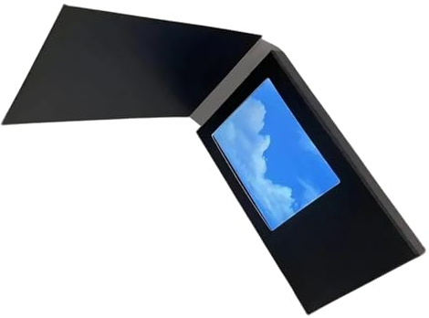 Marco de fotos de 2.4 pulgadas, tarjeta de agradecimiento con múltiples formatos para uso en casa y oficina, marco digital