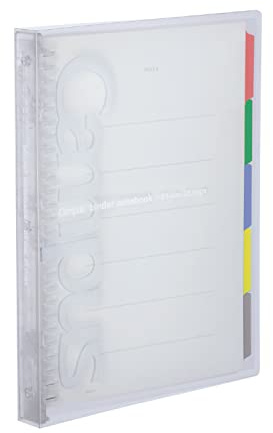 Kokuyo Binder Notebook Binder B5, 26 Ringe, Schalteröffnung, Kapazität 100 Blatt, Hergestellt in Japan, Transparent P333NT