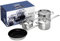 Le Creuset 3-Ply Stainless Steel Cookware Set, Silver, 4 Pieces, 96209100001000