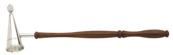 JB Silverware Silver & Wood Candlesnuffer