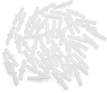 sourcing map 50pcs Durchsichtigen Geraden Kunststoff Luftlinie Rohr Anschluss für Aquarium de