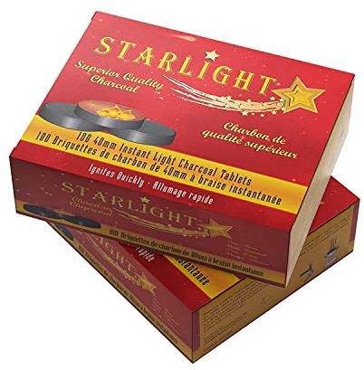 Starlight Charcoal Instant Light Charcoal Tablets (Starlight Charcoal 40mm)