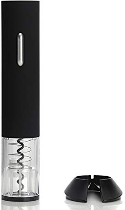 LTLWSH Apribottiglie Elettrico, Cavatappi Elettrico, Contiene Cavatappi Automatico e Taglia-Capsule Accessori per Vino,Nero