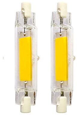 Qixivcom 2 Pack 78mm 10W R7S LED COB Light 100W Halogen Equivalent J Type T3 120V Dimmable Daylight White 6500K Double Ended R7S LED J78 Flood Light Landscape Lights Work Lighting