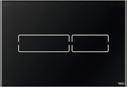 TECE GmbH x WC-Betätigungsplatte TECElux Mini, Schwarz, Abmessungen (B x H x T): 220 x 150 x 8 mm