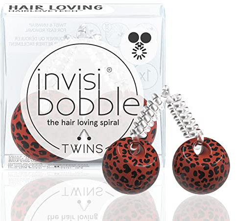 invisibobble TWINS Haargummi Purrfection I Haarschmuck Leo für Mädchen, Damen I Haarasseccoires starker Halt und haarschonend I das Original, designed im Herzen Münchens