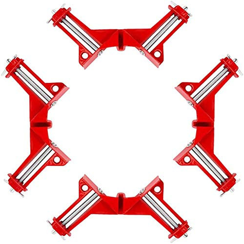 4pcs 90 Degree Right Angle Clamp Adjustable Wood Vice Miter Woodworking Frame Clamp DIY Photo Frame Glass Fish Tank