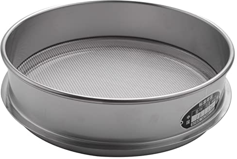 Setaccio da giardino in acciaio setaccio enigmistico setaccio per terreno a rete strumento filtro setaccio a rete rotonda per sabbia setaccio 20 cm x 20 cm x 5 cm,