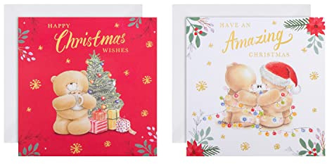 Hallmark Forever Friends 25572257 Lot de 16 cartes de Noël caritatives en boîte