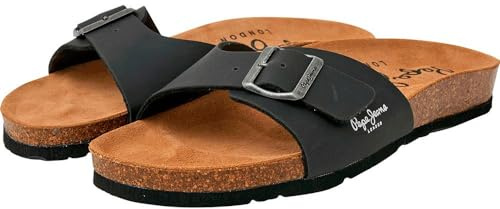 Pepe Jeans Sandales Bio Single Kansas Noir
