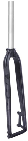 HIMALO 26 27.5 29 Forcella Rigida per Mountain Bike 1-1/8 Dritta Forcella MTB Freno a Disco QR 9mm Forcella Anteriore in Lega di Alluminio Ultraleggera (Color : Black)