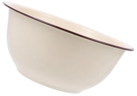COLLBATH Emaille Schüssel 9.25 Zoll Retro Rührschüssel Für Küche Salat Obst Und Nudeln Vielseitige Emaille Schale Im Traditionellen Design