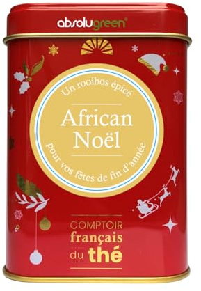 Thé de Noël en Boite Métal - Comptoir Français du Thé - Maison Française - Thé en vrac (African Noël)
