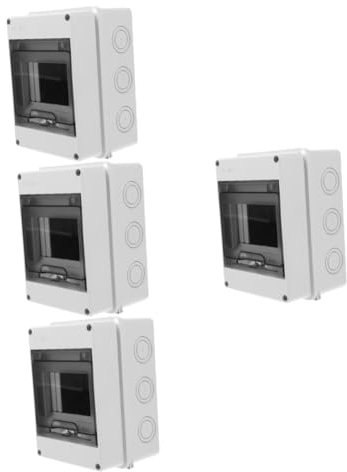 Artibetter 4pezzi Box Distribuzione Elettrica Ht Esterni Costruzione Resistente e Facile Installazione Adatto Per Umidi e Diverse Applicazioni