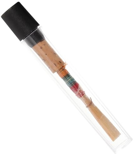 HAMPPLIES Handgefertigtes Oboenrohrblatt in C-dur aus Naturrohr und Kupfer Bequem zu Verwenden ohne Grate für Oboe Zufällige Farbe