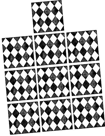 DIYEAH 10pièces Carreaux Adhésifs Décoratifs Pour Maison Autocollants Pour Carrelage Mural Imperméables
